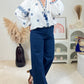 Blouse Gaby Ecru/Marine