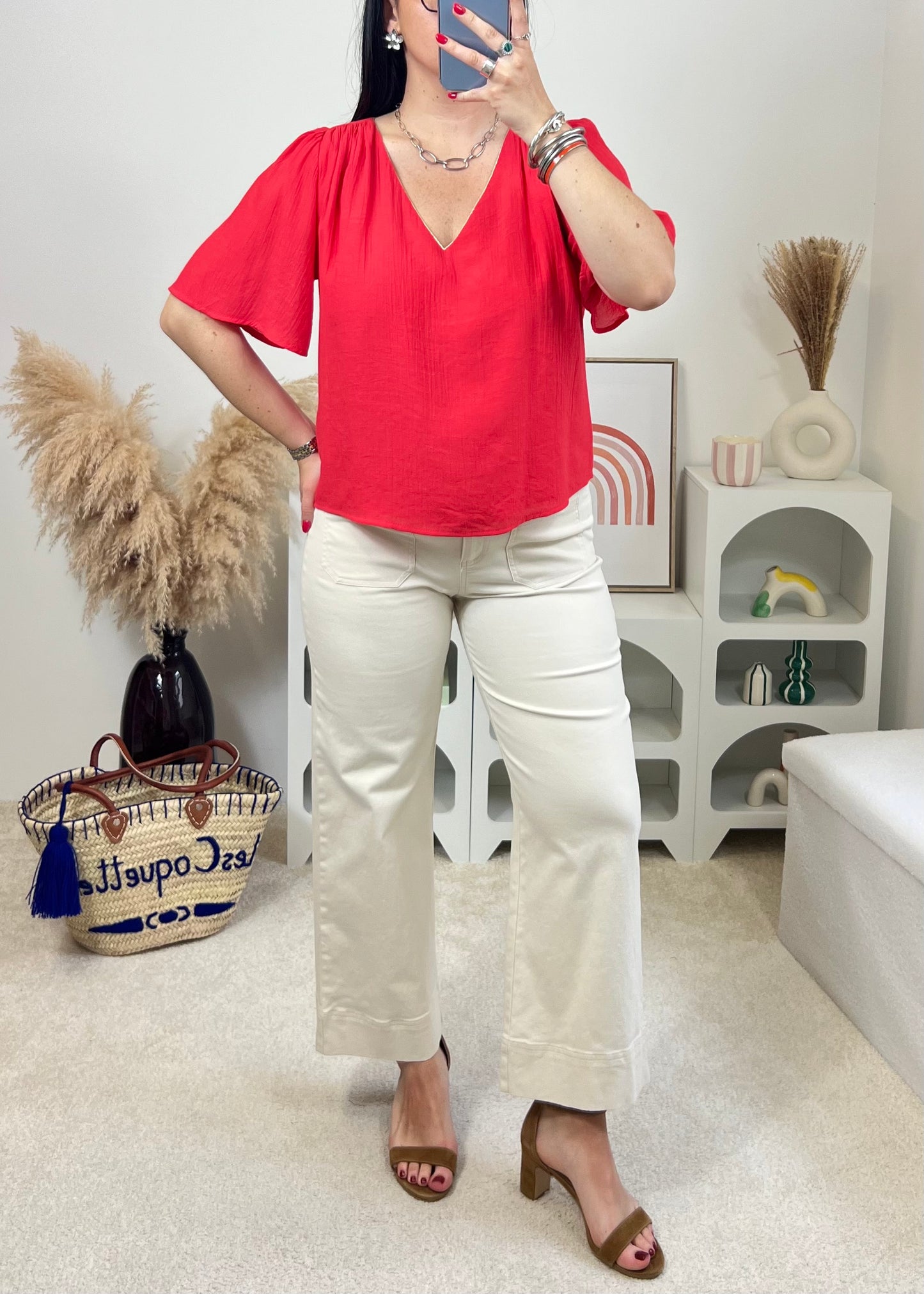 Pantalon Éliza Ivoire