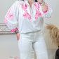 Blouse Flore Rose