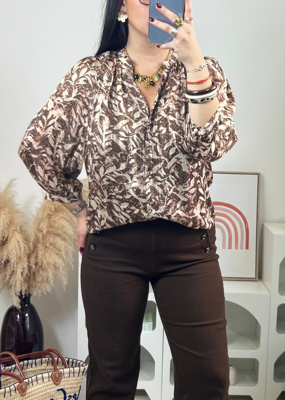 Blouse Amélia Choco