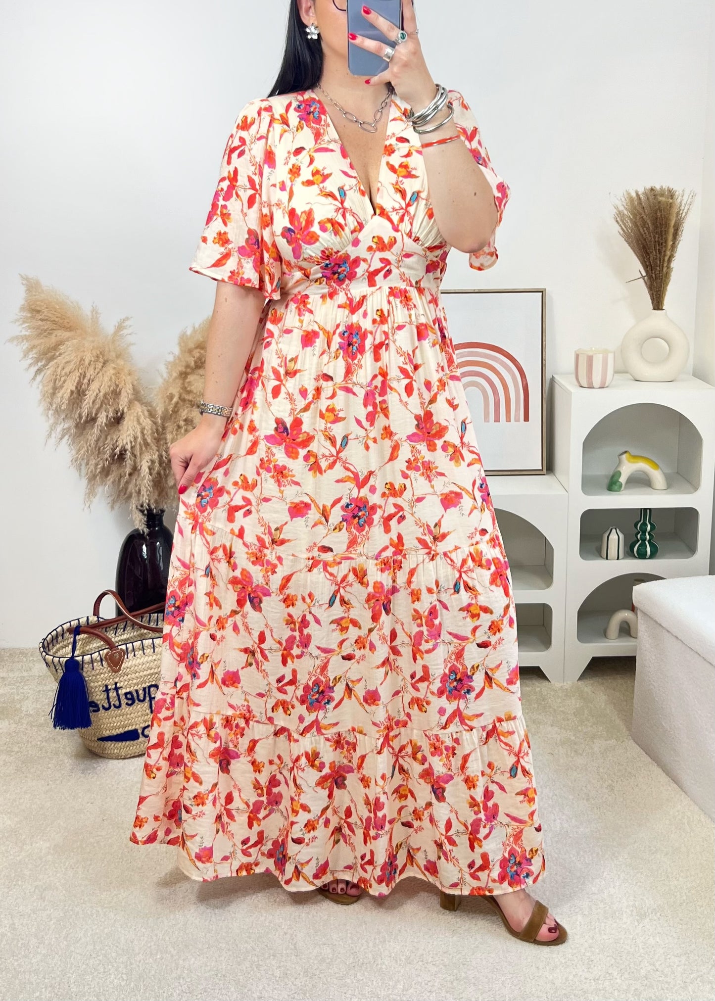 Robe Cléo Corail