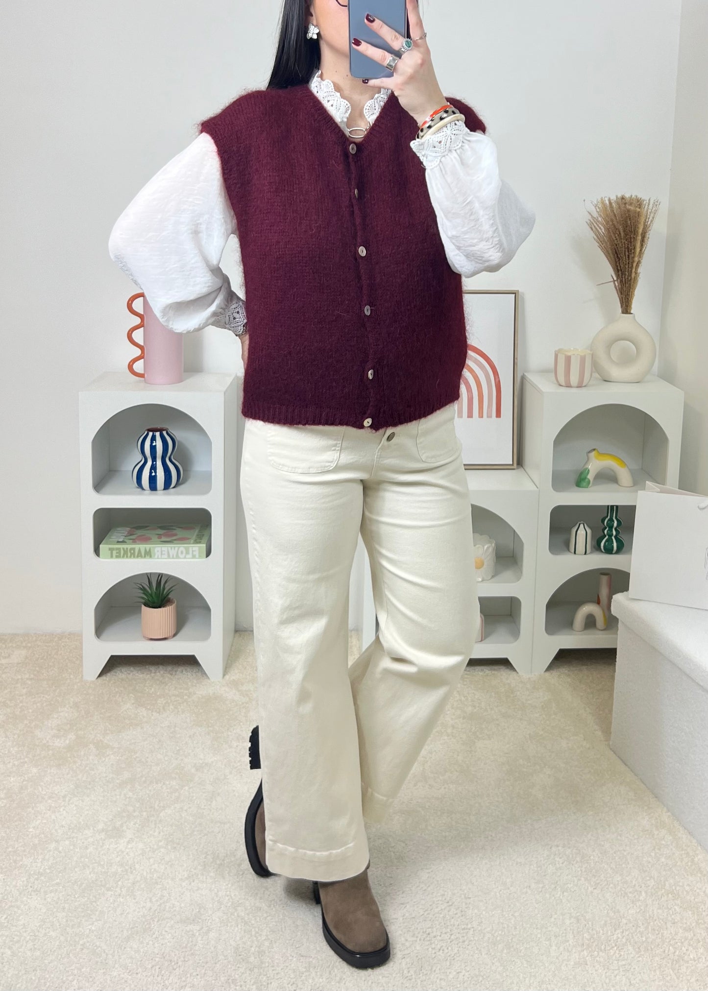 Gilet Doria Bordeaux