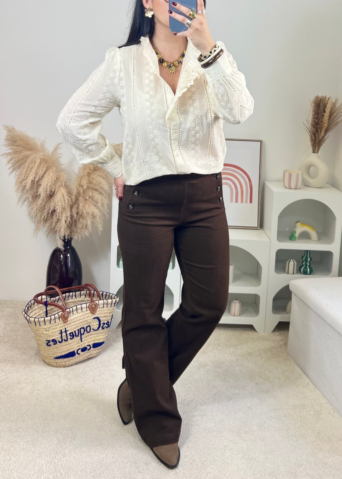 Pantalon Solenn Choco