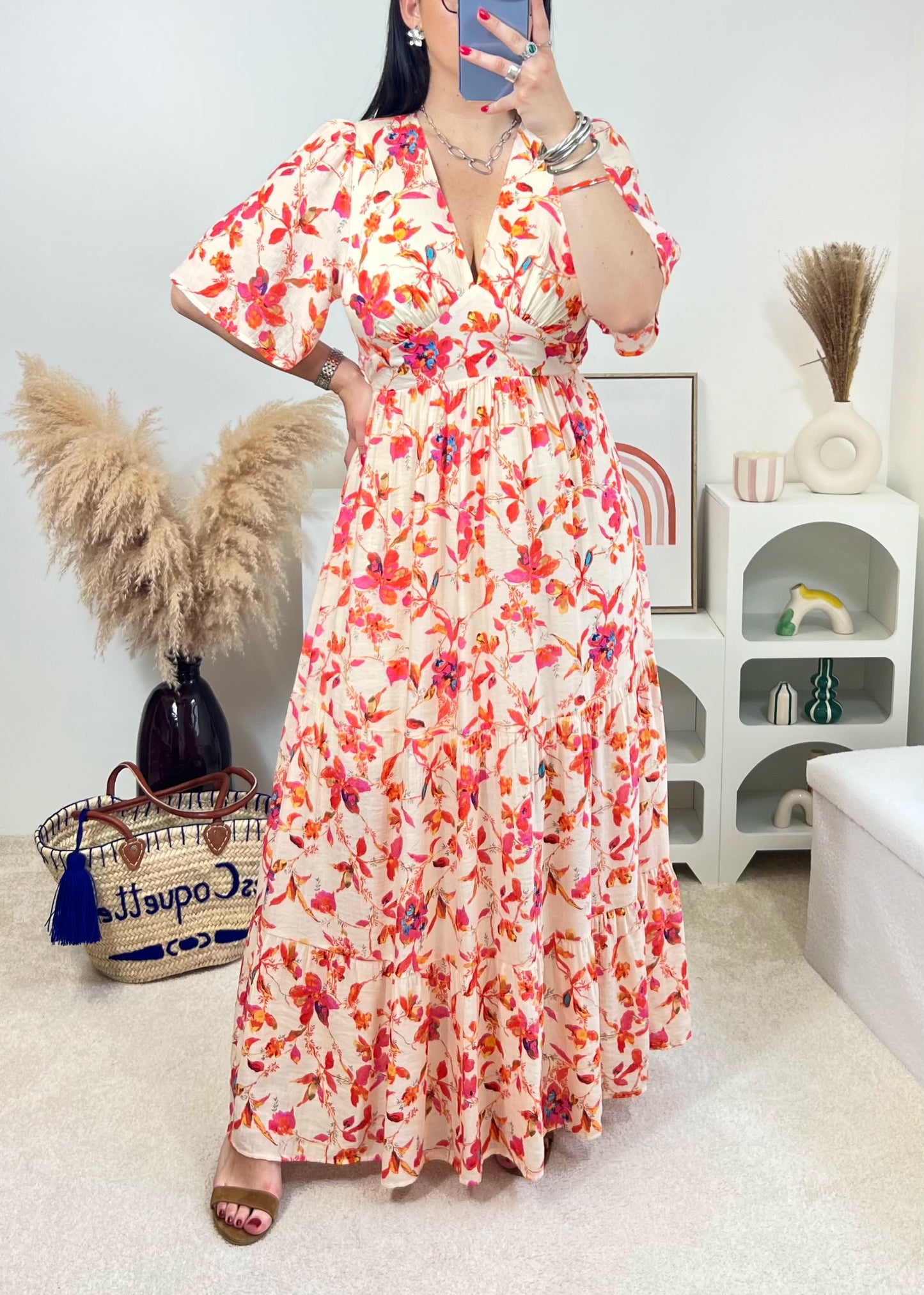 Robe Cléo Corail