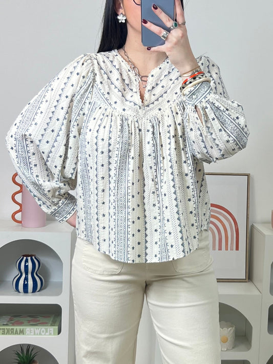 Blouse Adèle Bleu