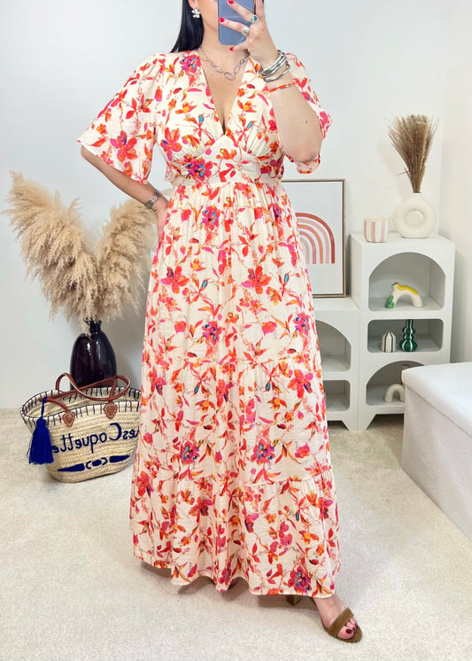 Robe Cléo Corail